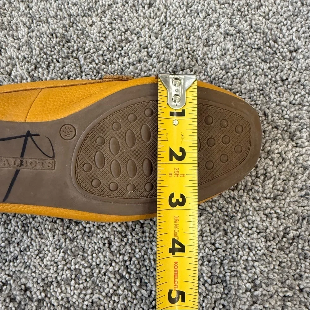 Talbots Yellow Genuine Leather Everson Tassel Driving Moccasins Women’s US 6.5 M